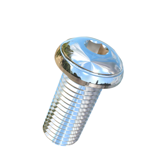 Titanium 1-8 X 2-1/4 UNC Button Head Socket Drive Allied Titanium Machine Screw
